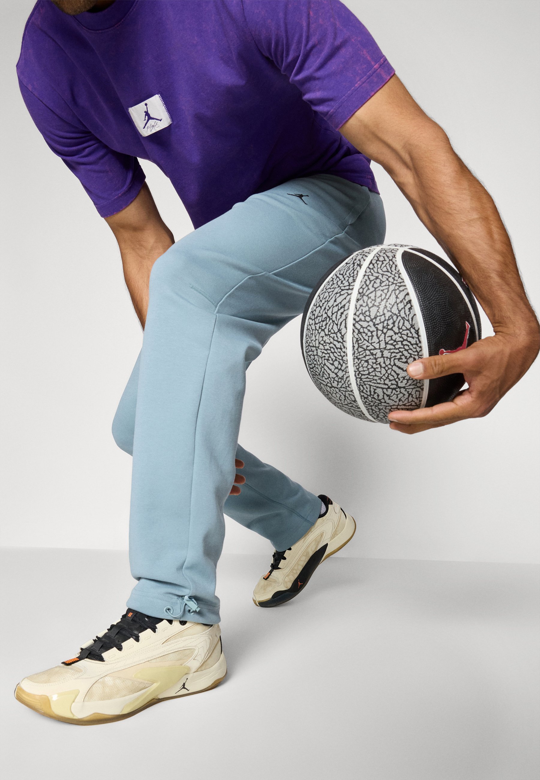 Jordan JORDAN SPORT HOOP FLEECE - Spodnie dresowe - aviator grey/iron grey