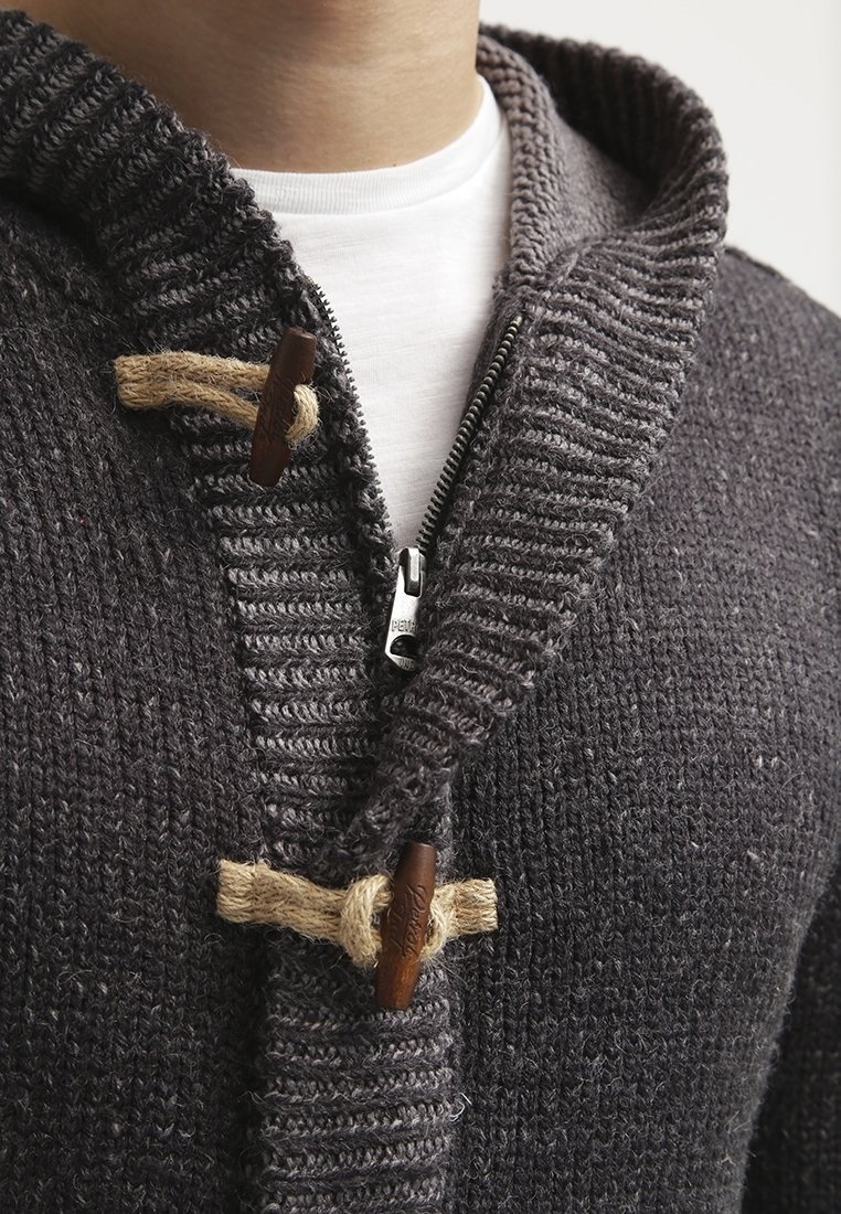 Petrol Industries Cardigan - gemêleerd donkergrijs