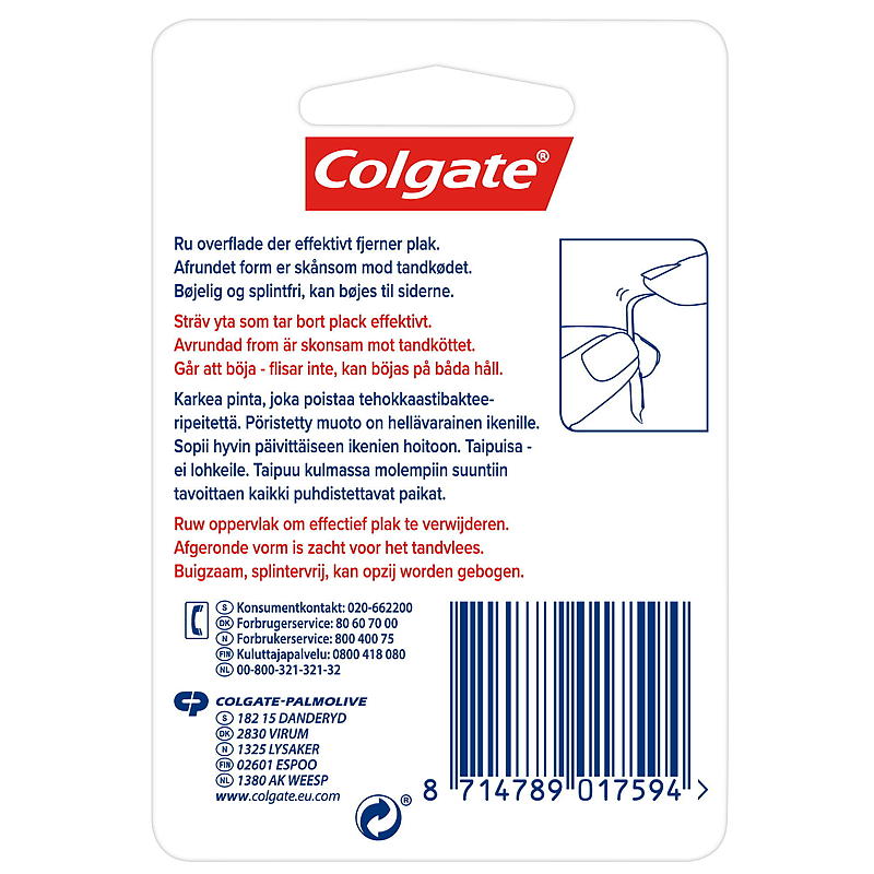 Colgate tandpetare Colgate 100 st., plast