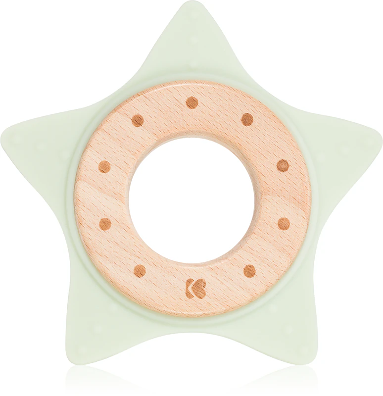 Mordedor de silicone e madeira Kikkaboo Star Gryzak