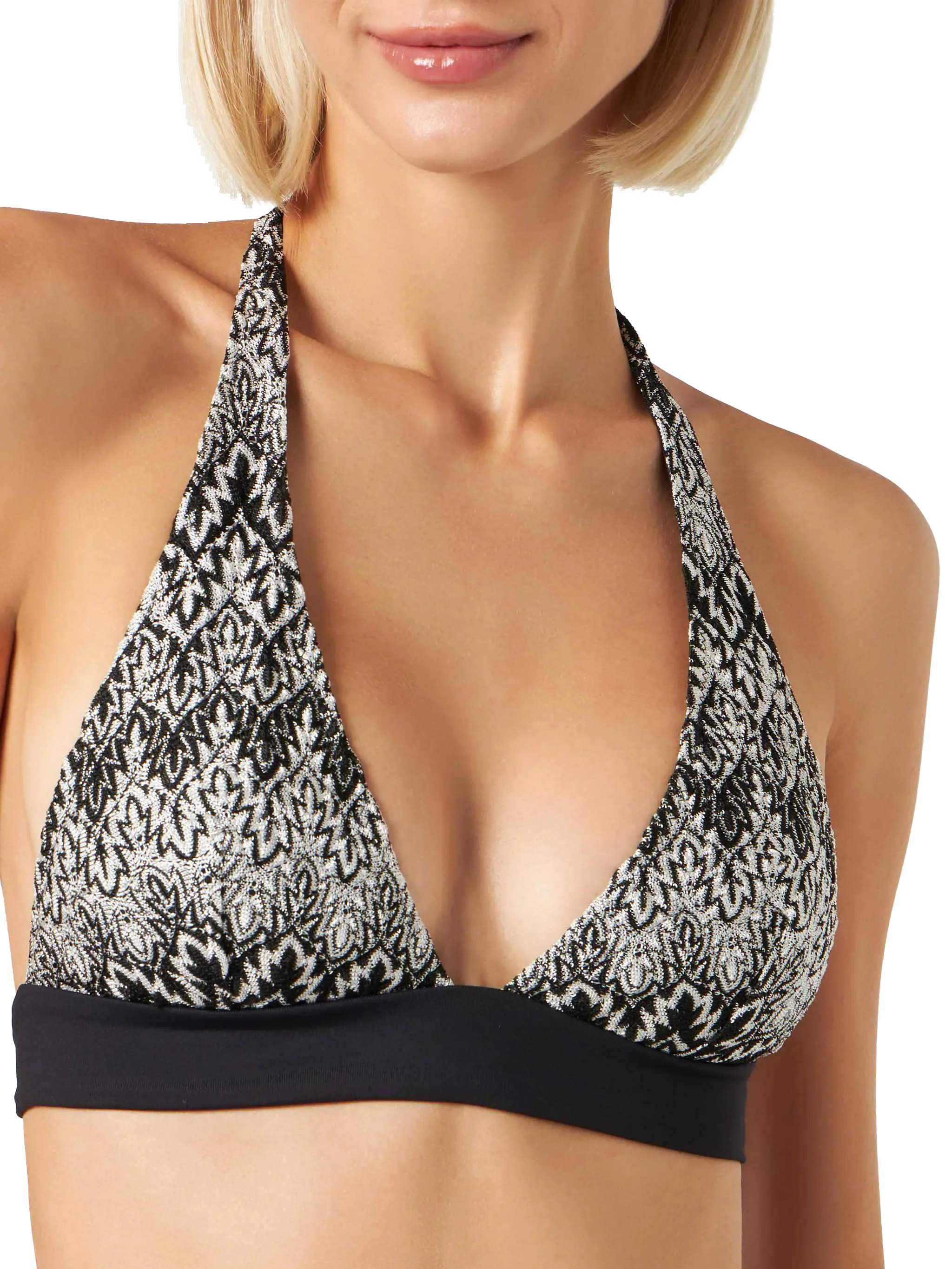 Damesbikini met chevron- en driehoeksdesign