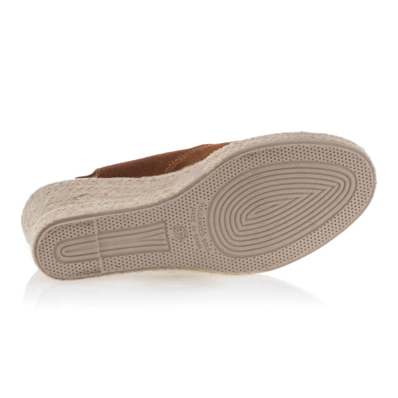 Braune Damen-Espadrilles mit Seilsohle