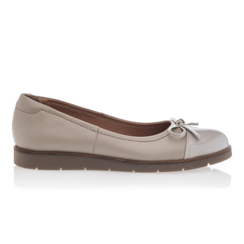 Beige ballerina's/Mary Janes voor dames