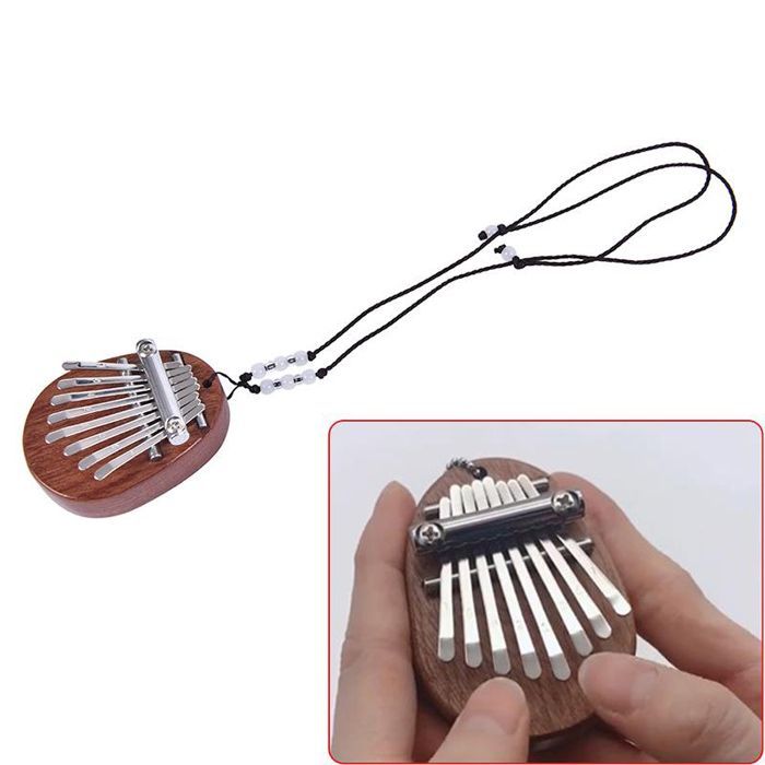 Mini träharpa med 8 toner - Kompakt musikinstrument för barn och vuxna