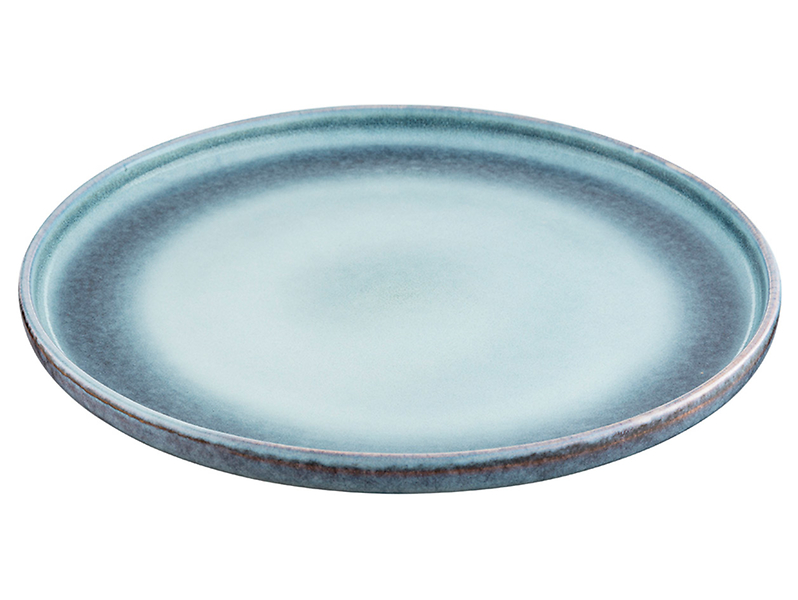 Talerz deserowy Moon Dust ceramiczny niebiesko-szary