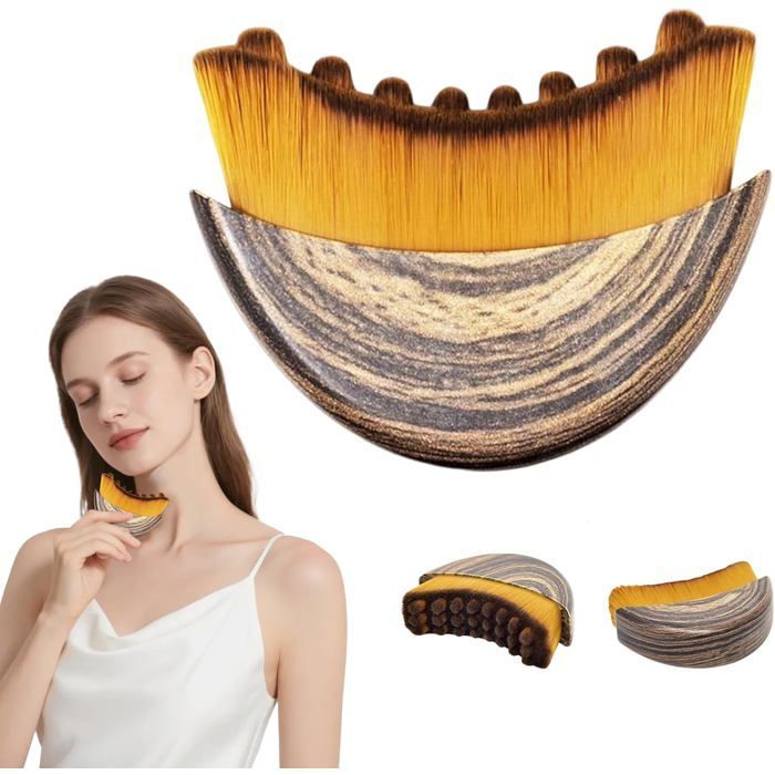 1 brosse pour le visage, brosse de contour du visage, brosse de massage de drainage lymphatique, menton et sculpture de jawline