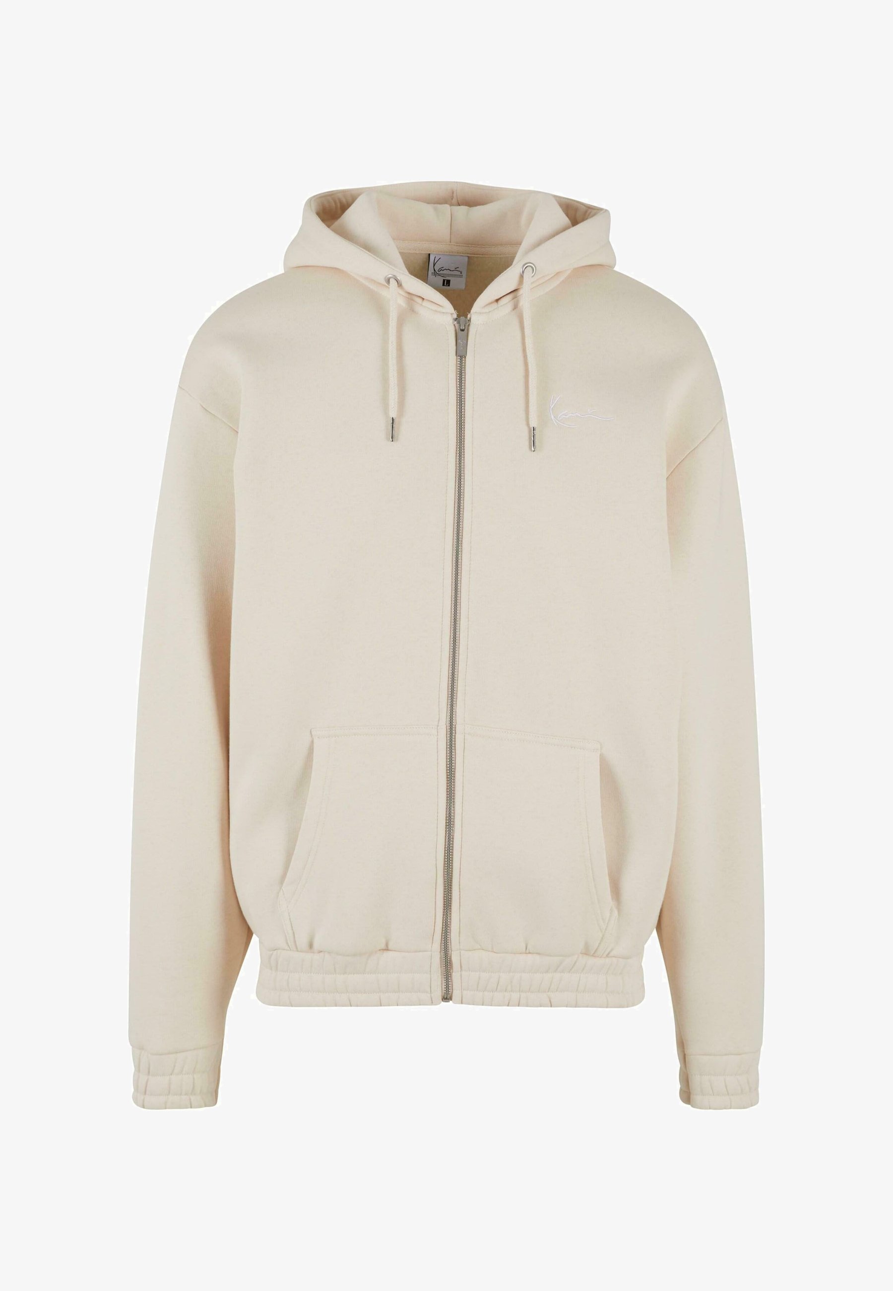 Felpa con zip Karl Kani AUTHENTIC STAR LOGO - color sabbia chiaro