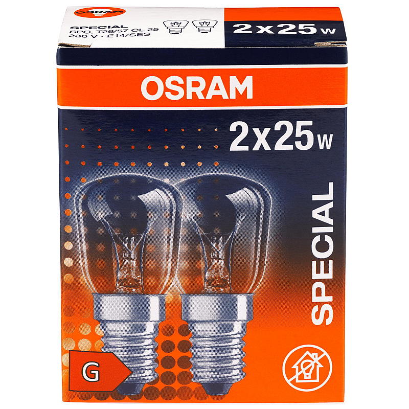 Osram Hehkulamppu mini, 2 kpl, 25 W E14 Osram
