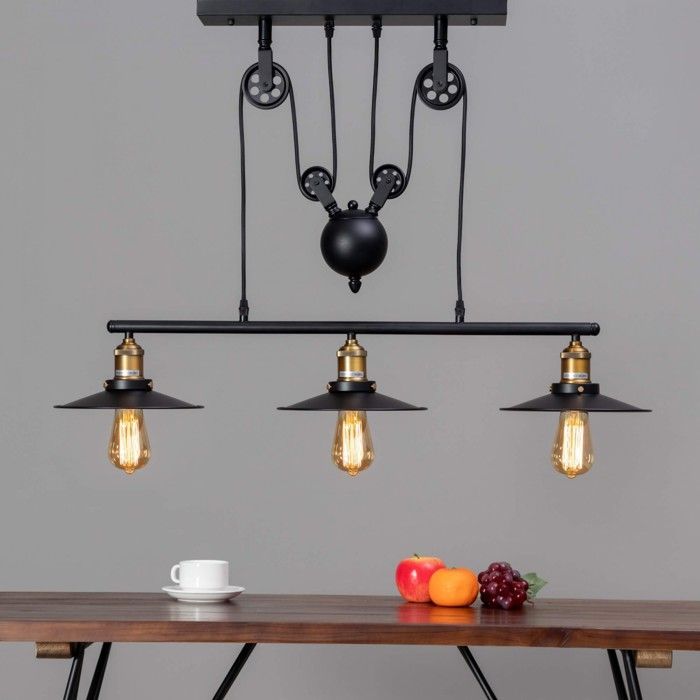 Lampe industrielle suspension - Triple Piattino