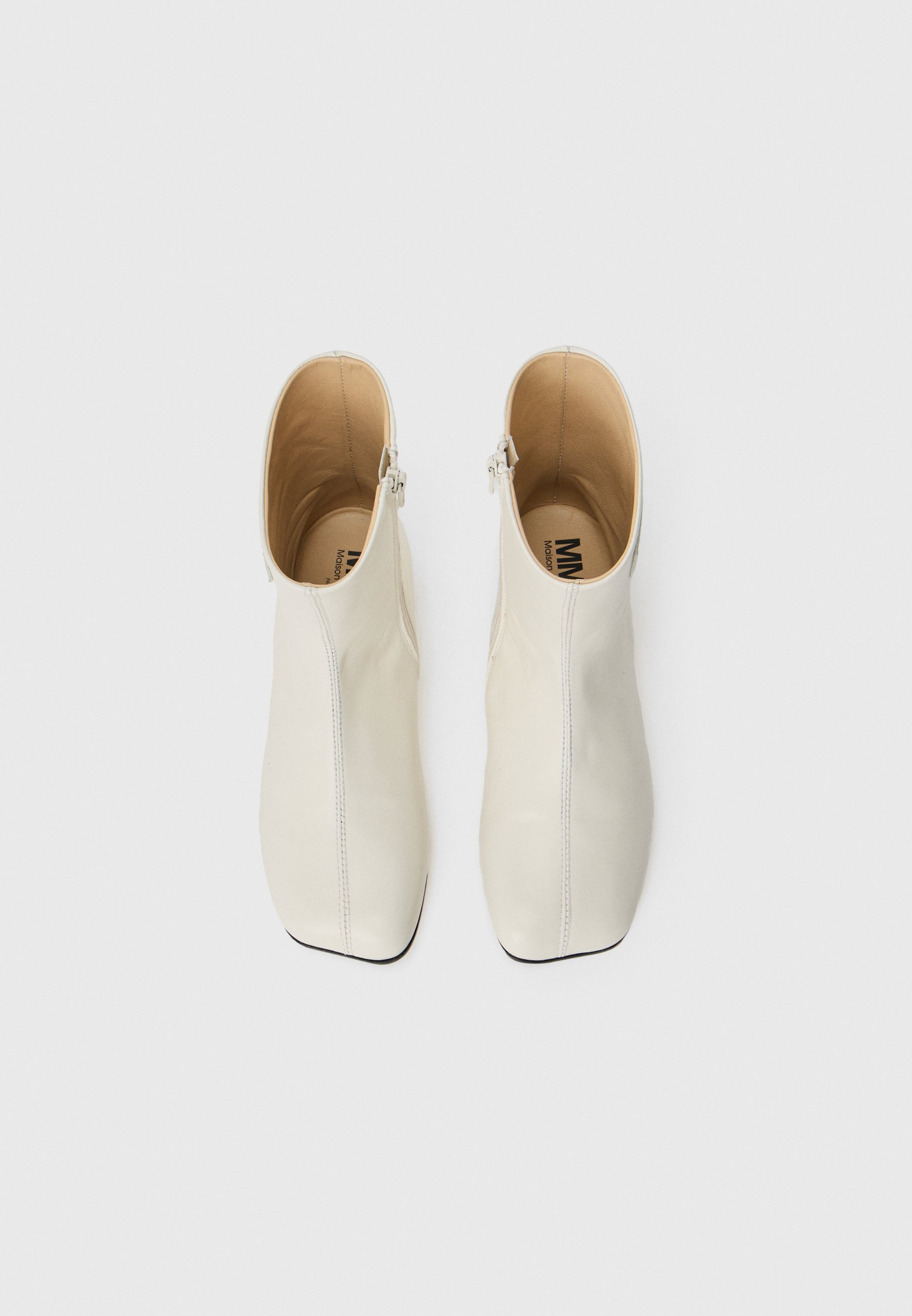 MM6 Maison Margiela Classic enkellaarsjes - gebroken wit