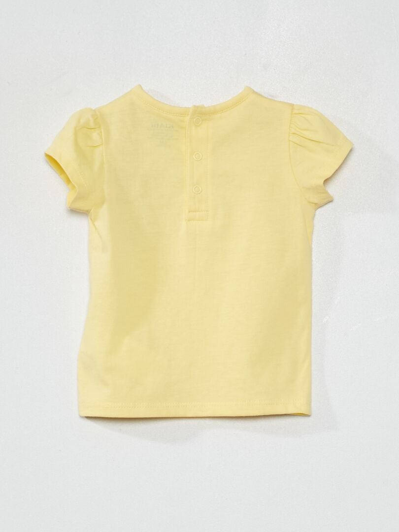 Camiseta de punto estampada - AMARILLA