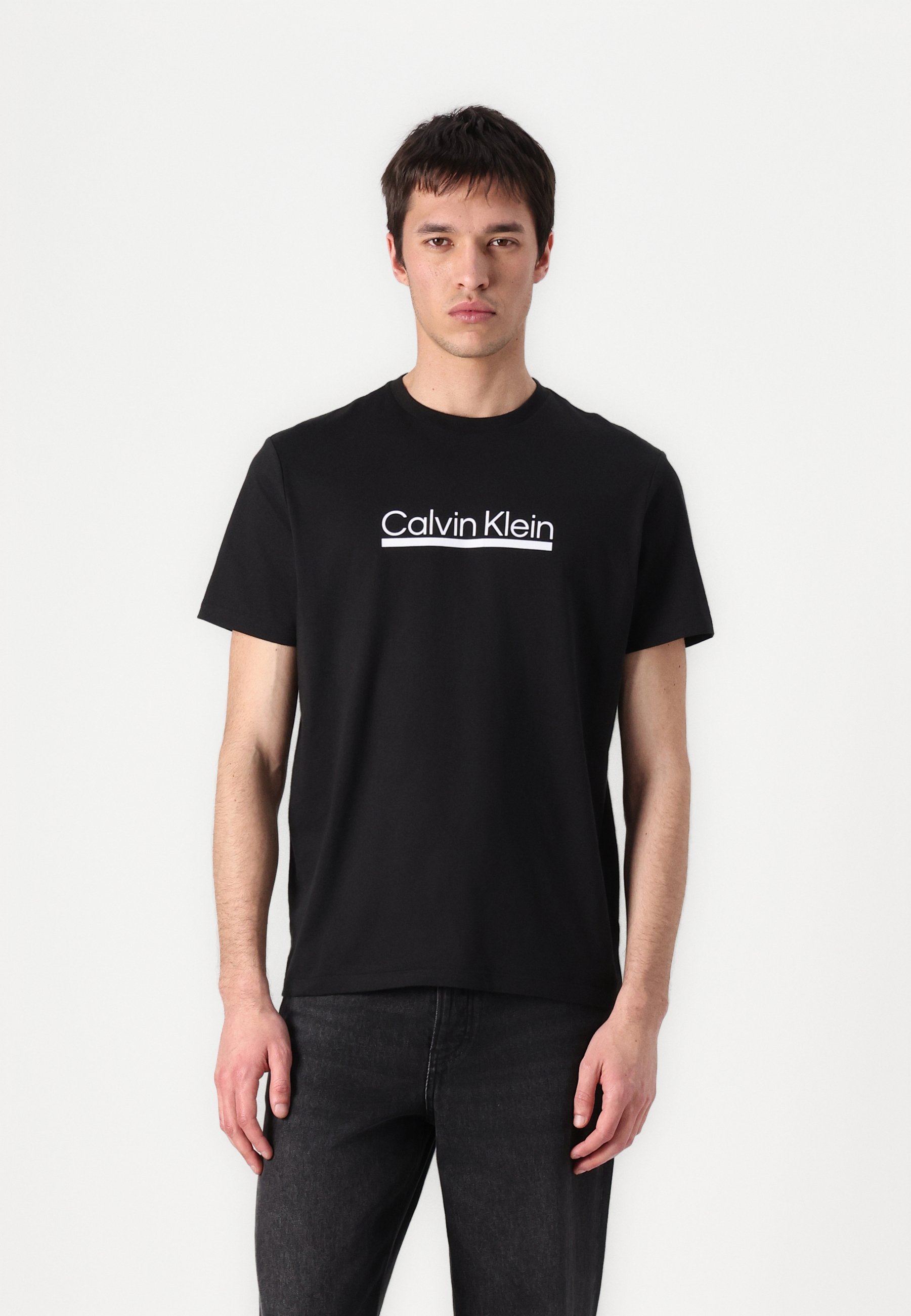 Calvin Klein UNISEX - Koszulka z nadrukiem - czarna