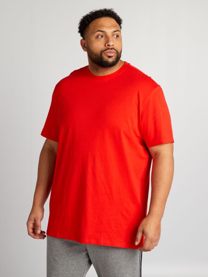 Camiseta 100% algodão - VERMELHA