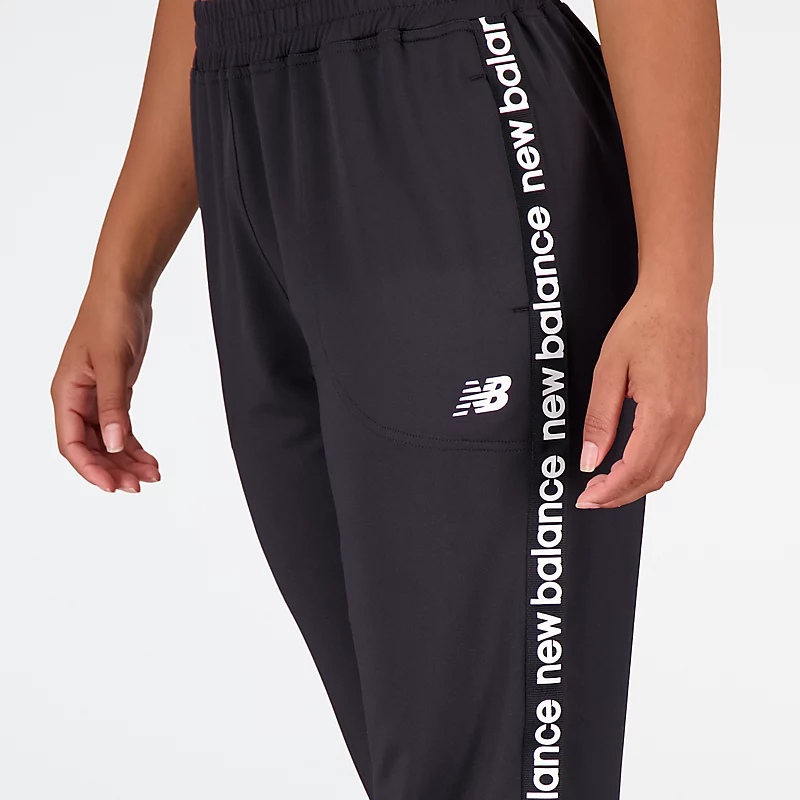 Damskie spodnie frotte Implacable - CZARNE