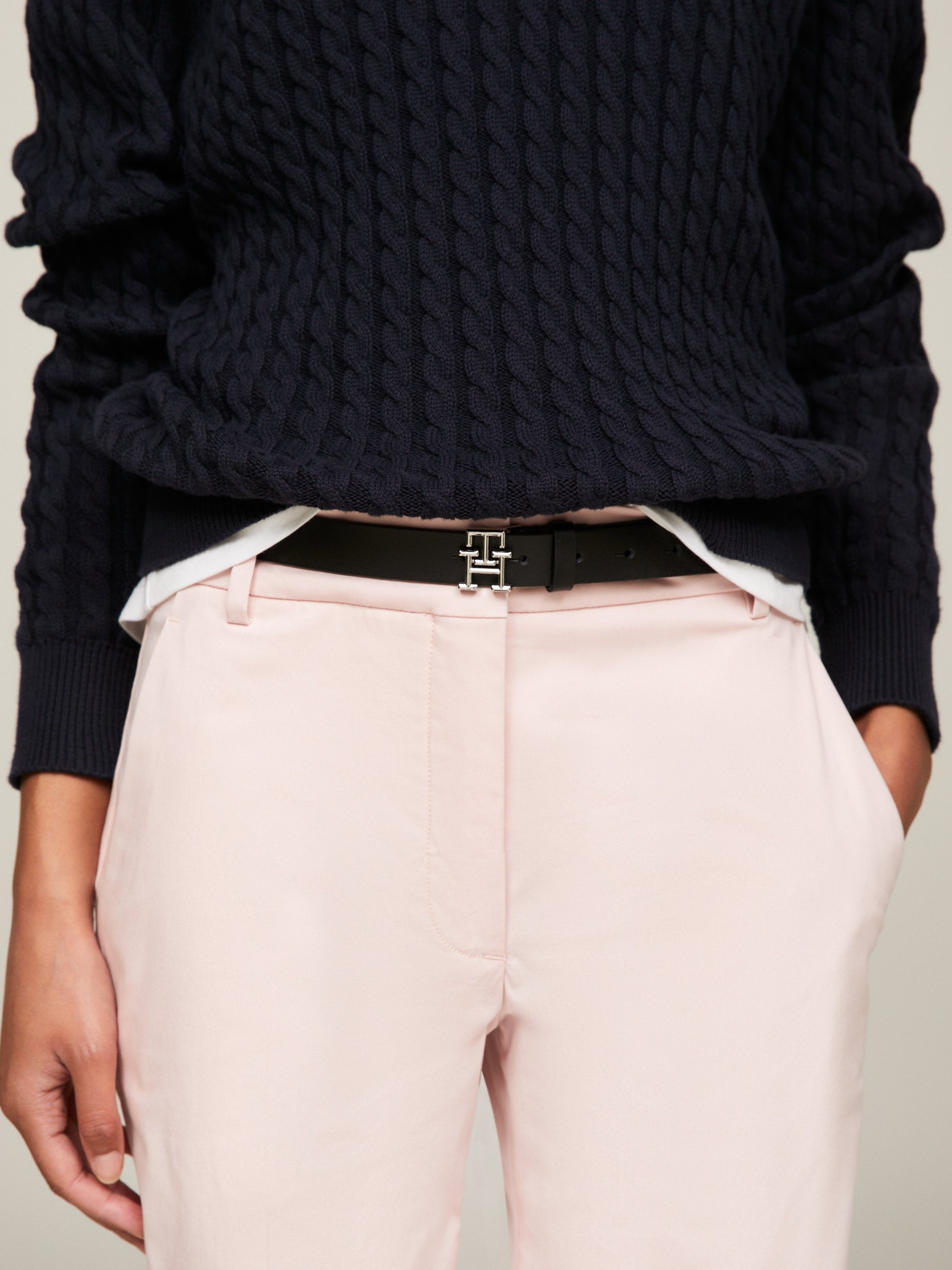 Cintura Tommy Hilfiger LOGO - nera