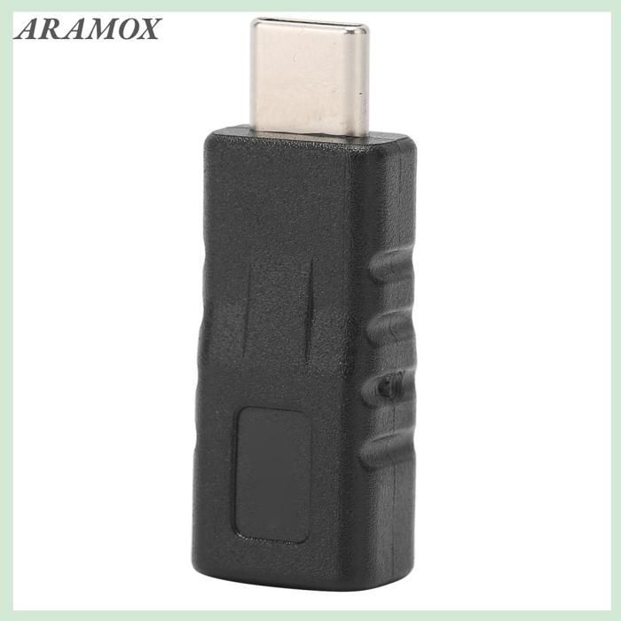 ARAMOX Adaptateur de type C vers mini USB 2.0 femelle Type -C Extension Adapter Converter pour les video videoprojecteur