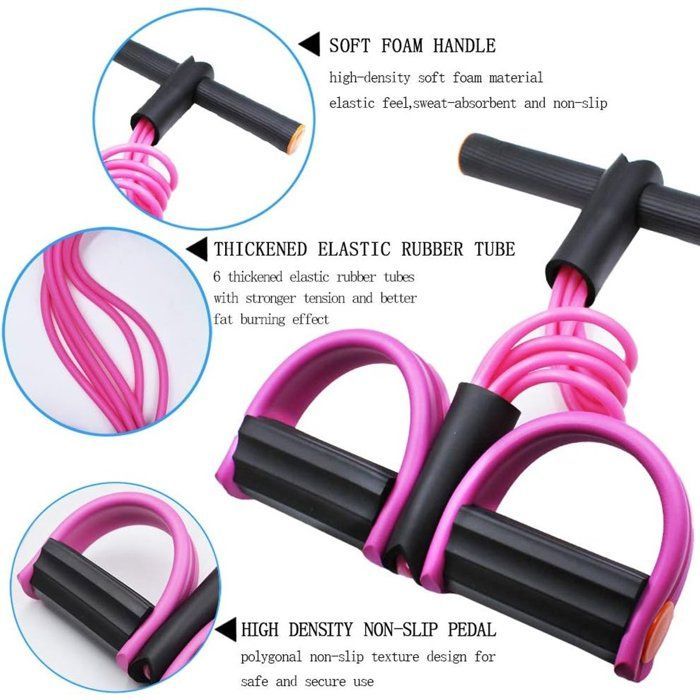 Bandes de résistance pour le fitness - Appareil pour abdominaux - Corde élastique - Appareil pour redressements assis - avec