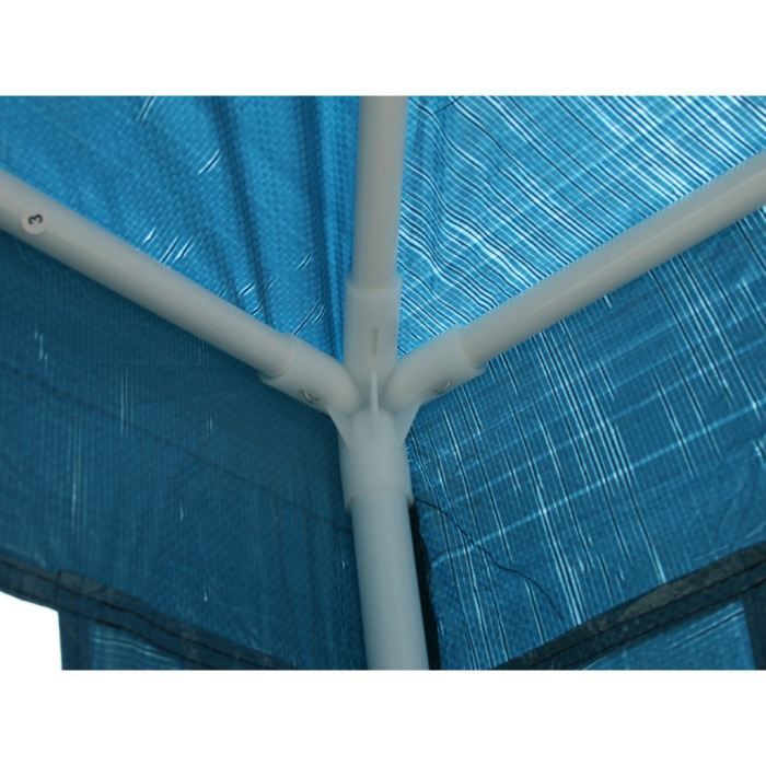 Tonnelle - Non spécifié - 3x3 m - Bleu - Métal - Pliable