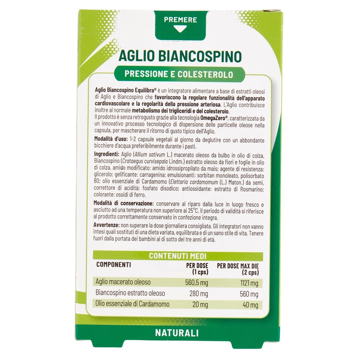 EQUILIBRA Equilibra Knoblauch und Weißdorn 32 Tabletten Nahrungsergänzungsmittel für das Herz-Kreislauf-Wohlbefinden