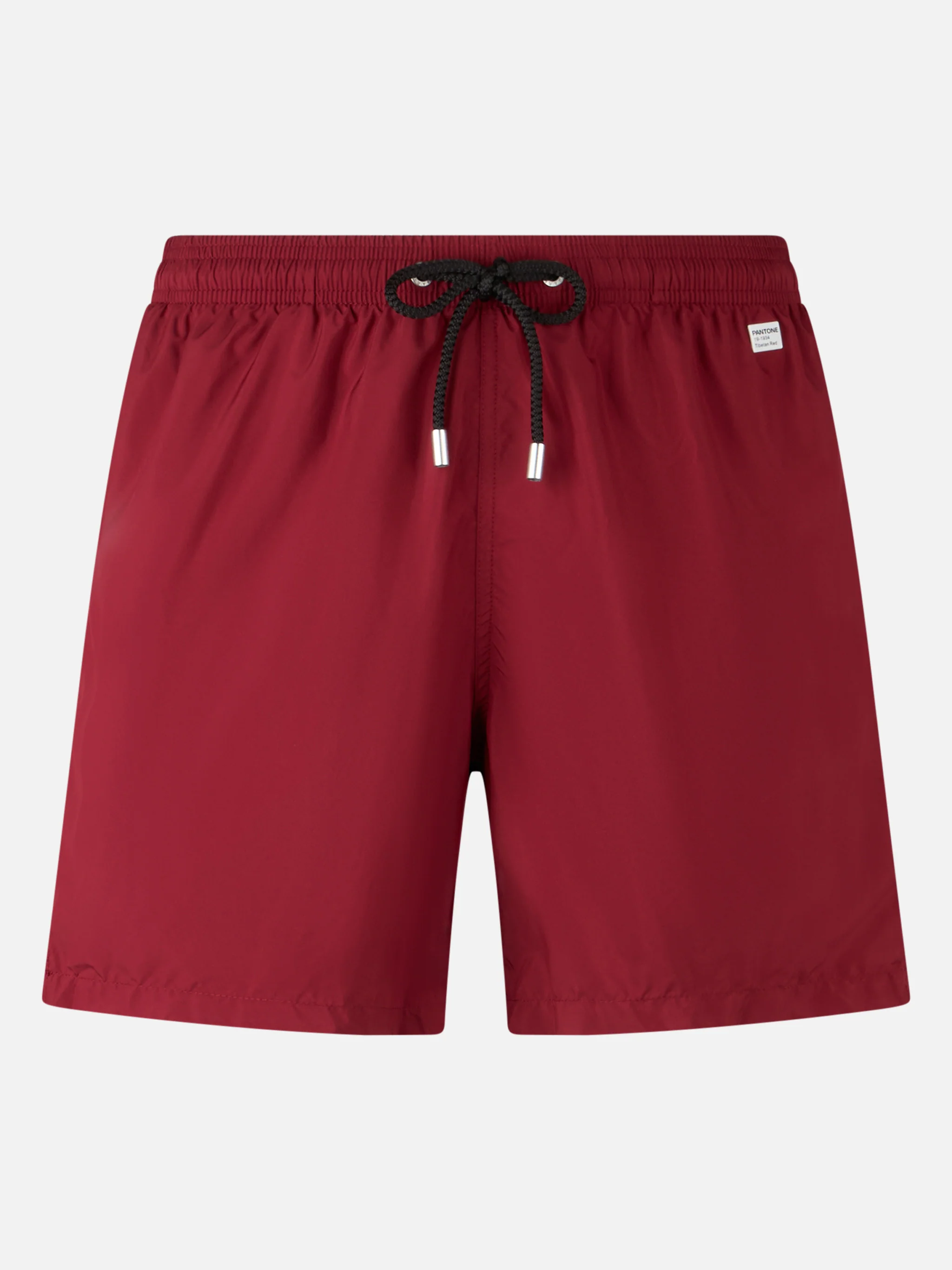 Fato de banho masculino em tecido leve cor borgonha da Pantone Lighting