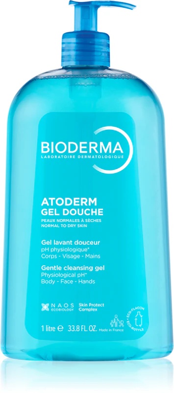 Bioderma Atoderm Gel, maiga dušas želeja sausai un jutīgai ādai.