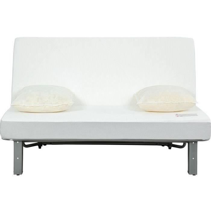 Nuage 3-zits slaapbank - Grijze stof - SIMMONS matras - Slaapoppervlak 188x138 cm