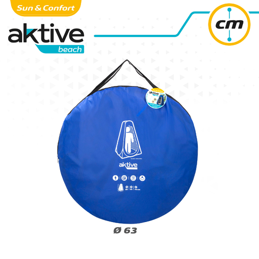  Tenda de camping Aktive com chuveiro e vestiário, sem piso.