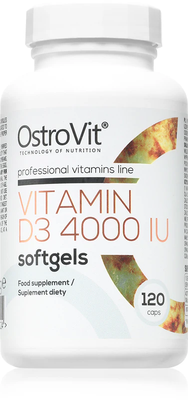 OstroVit Vitamina D3 4000 UI é um suplemento alimentar que auxilia no bom funcionamento do organismo.