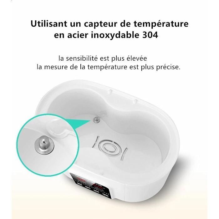 Calientabiberones 6 en 1 con control de temperatura, calentamiento rápido, pantalla LCD digital, libre de BPA.