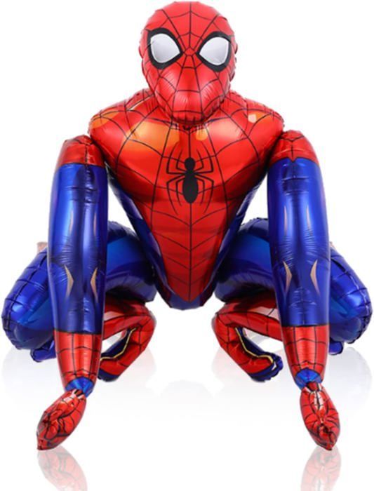 Uppblåsbar boll - Spiderman 3D - Aluminium - 55x63cm - Röd/Blå