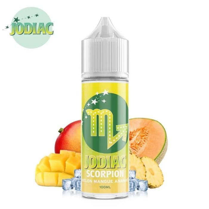 Scorpion E-liquid (Melon, Mango, Pineapple, Strawberry) Jodiac 100ml + 4 boosters