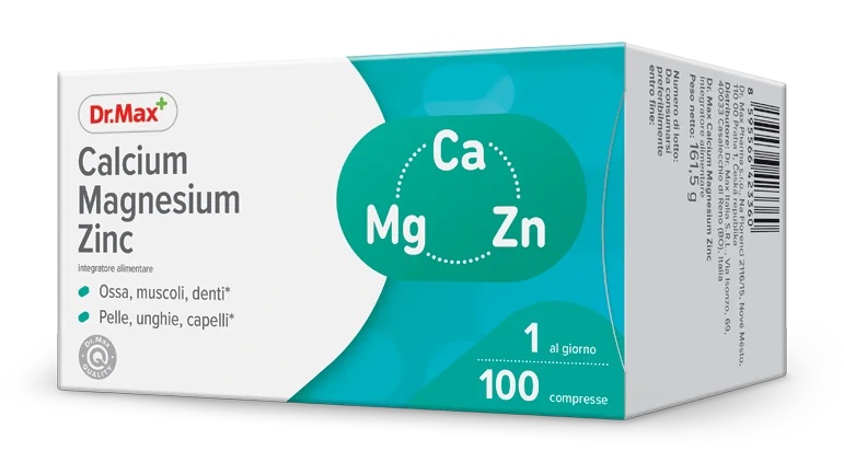 DR. MAX Dr. Max Calcium Magnesium Zink 100 tabletten Magnesium en zink