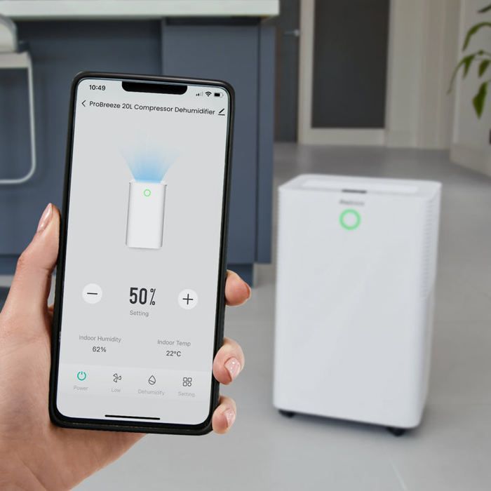 Deumidificatore - OmniDry - 20L - Silenzioso - Risparmio energetico - Filtro dell'acqua lavabile