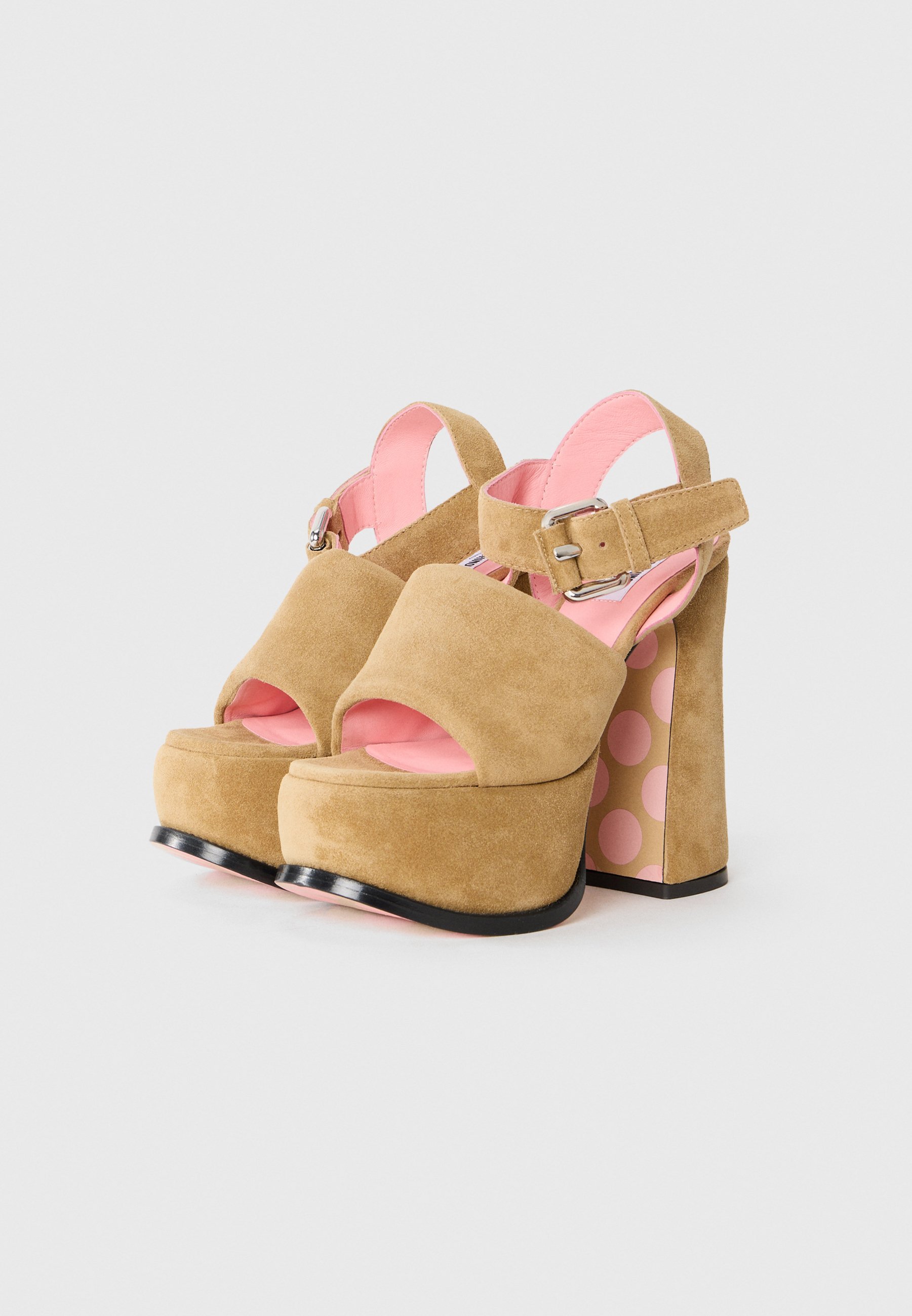 Sandali con tacco alto MOSCHINO - beige