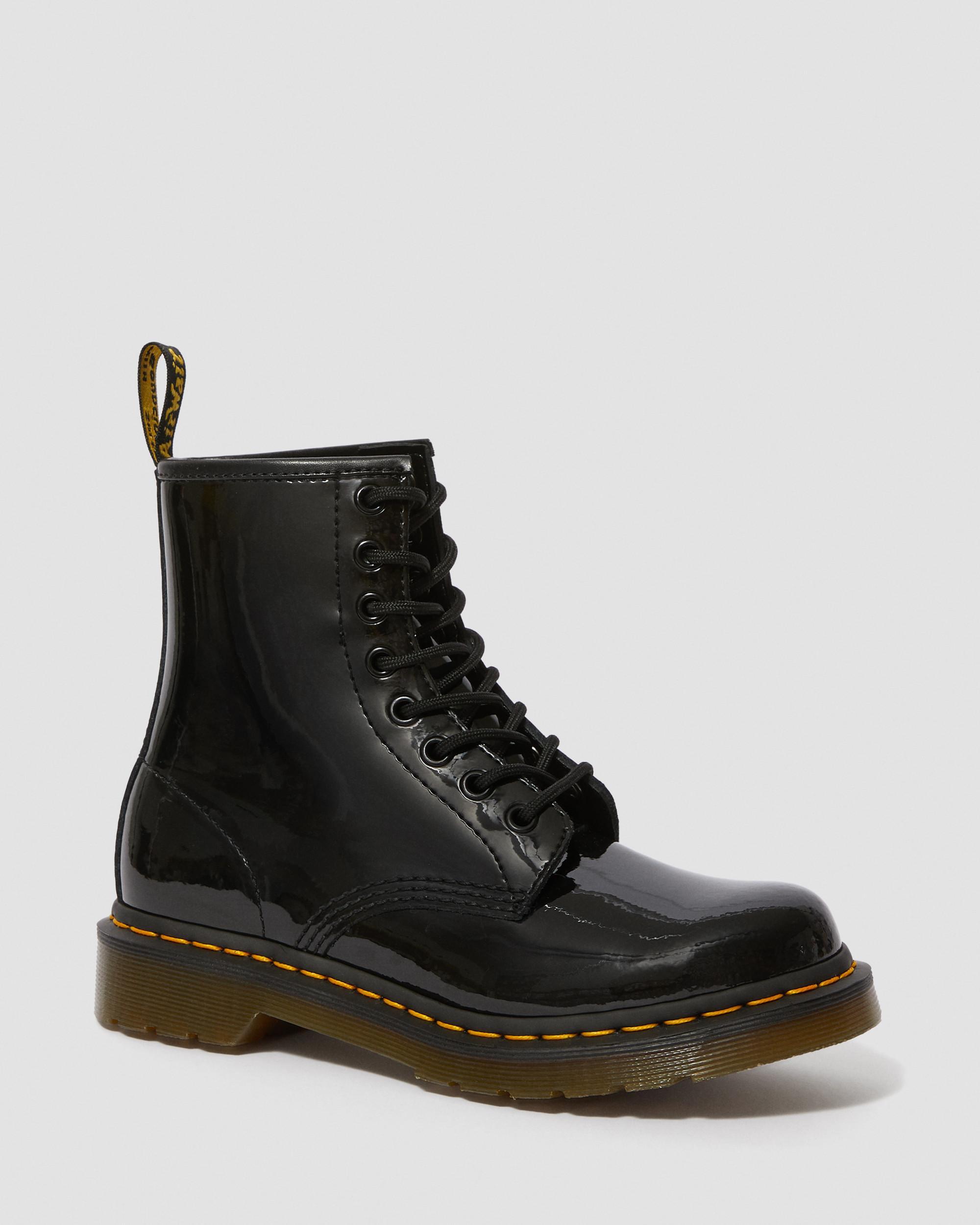 1460 Women's Patent Leather Lace Up Boots