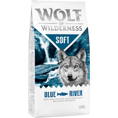 Loup de la nature Soft « Blue River » - Saumon