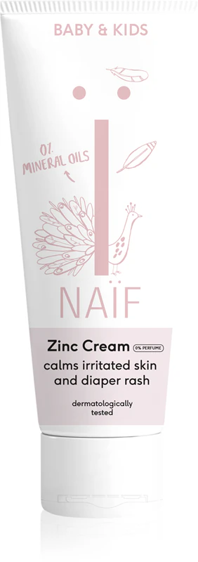 Zinkový krém Naif Baby & Kids na zapareniny od plienok pre deti od narodenia