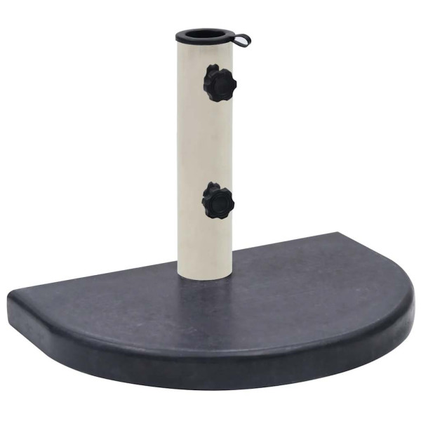 Stojak pod parasol Czarny Granit vidaXL