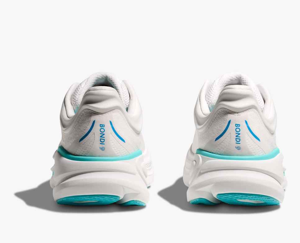 HOKA Bondi 9 Wit / Hoka Blauw