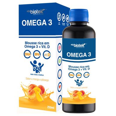 EFPBiotek Omega 3 -mousse, mango-persikka-makuinen, 250 ml
