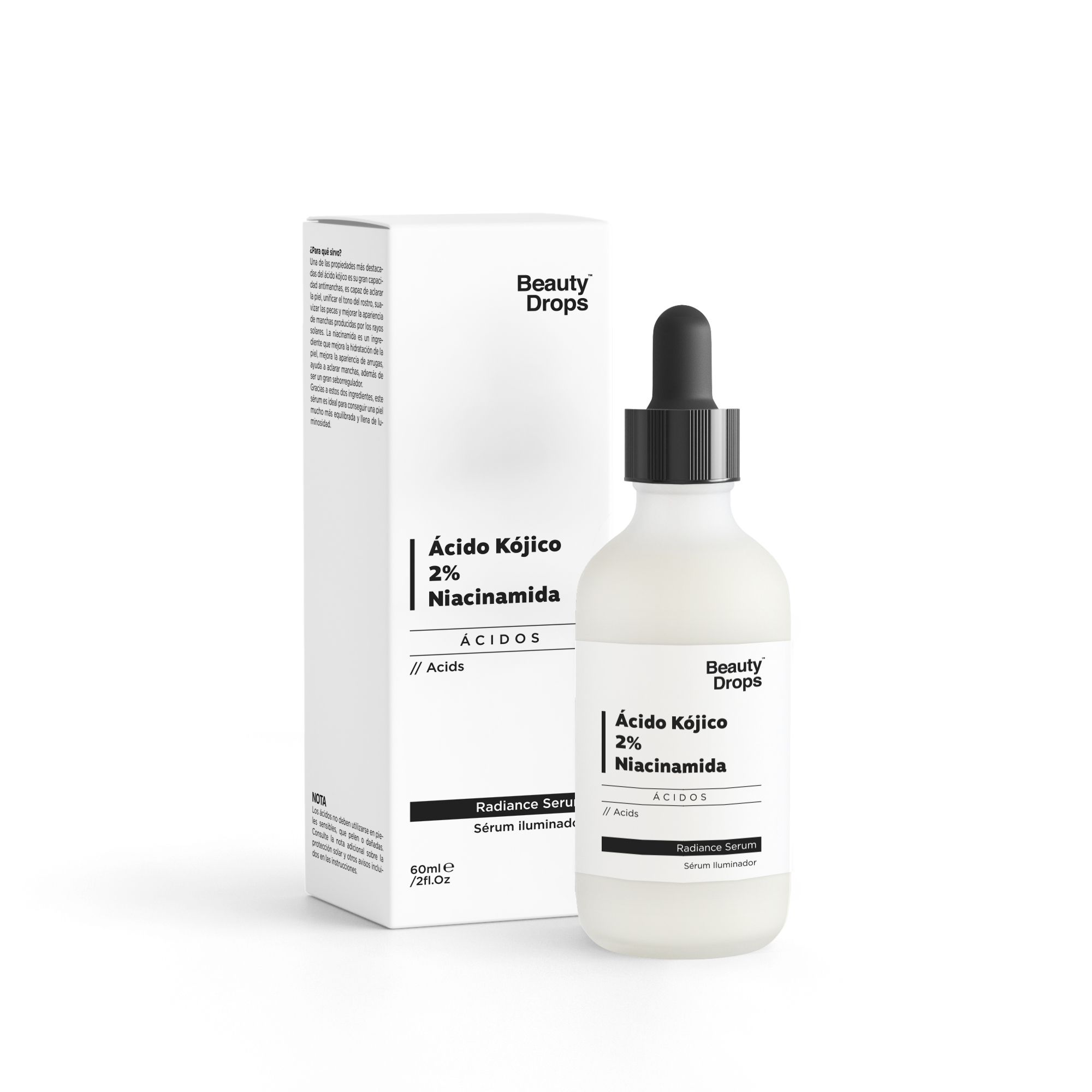 Serum za posvjetljivanje kože s kojičnom kiselinom i niacinamidom