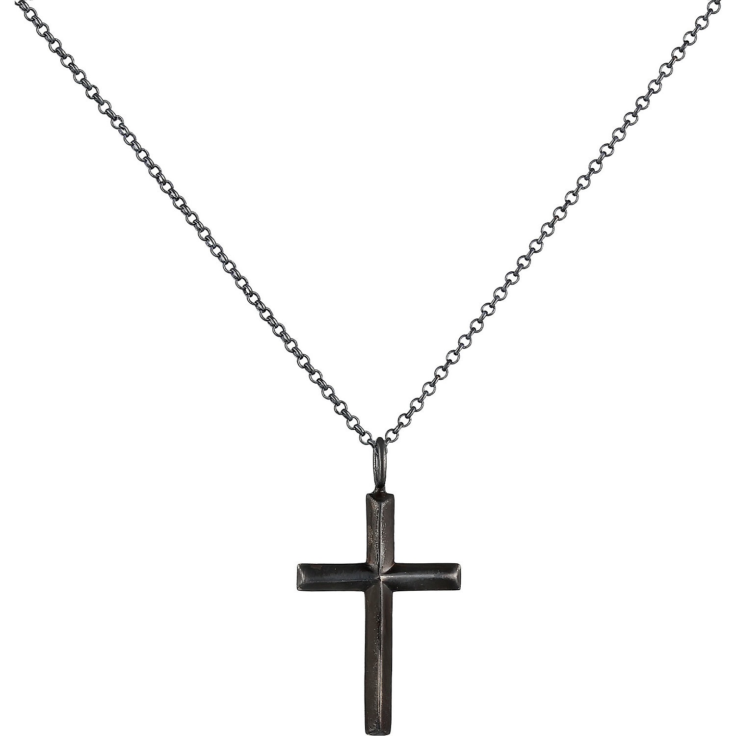 KUZZOI Collier pour hommes en 925/1000 argent massif oxydé, plaqué or