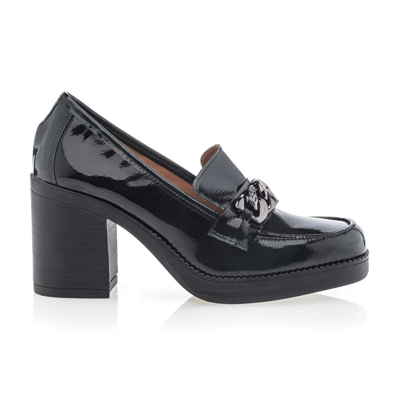 Grønne loafers/båtsko til dame