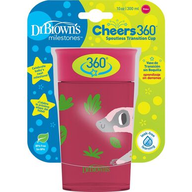Dr. Brown's 360 šalica (bez izljeva) crvena 300 ml