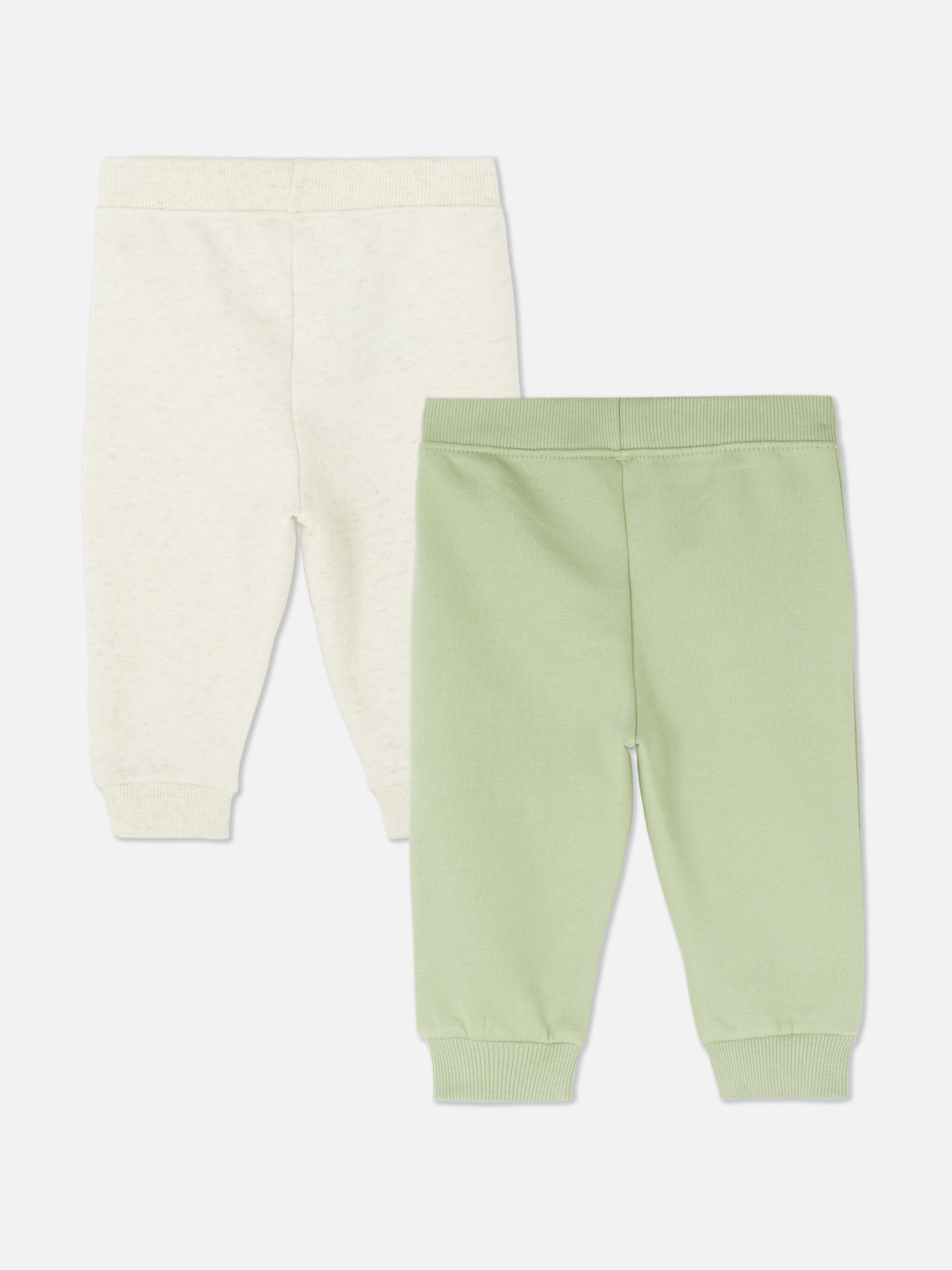 Pantaloni de trening cu șnur și manșete, set de 2. Îmbunătățește-ți stilul confortabil cu acești pantaloni de trening cu manșete la gleznă.