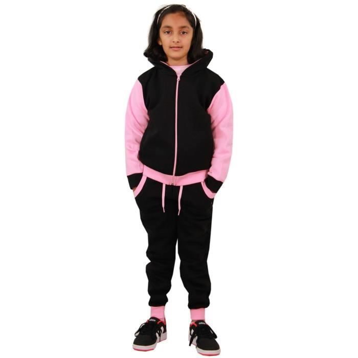 Chándal rosa para niñas - Conjunto de chándal (parte superior e inferior), edades de 2 a 14 años.