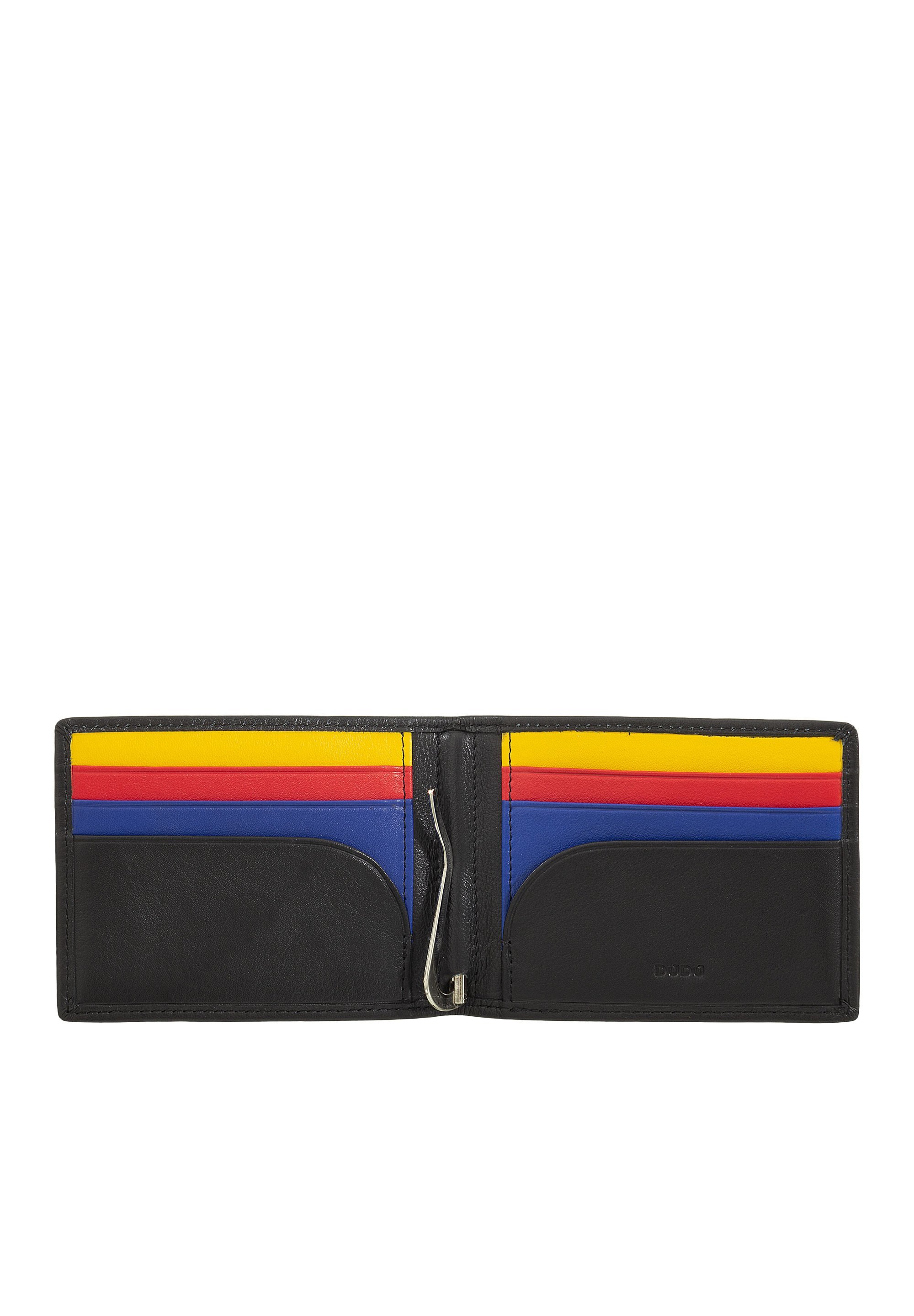 DUDU CON CLIP FERMASOLDI PICCOLO SOTTILE CON PROTEZIONE RFID - Portafoglio - nero