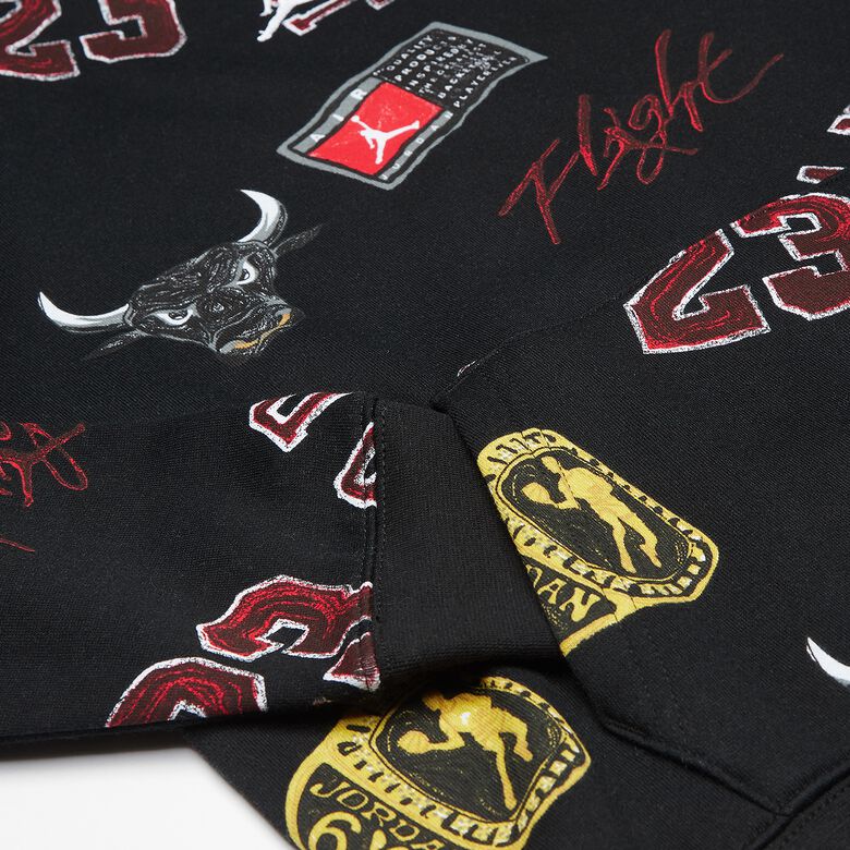 Junior Michael Jordan Essentials fleece trui met all-over print