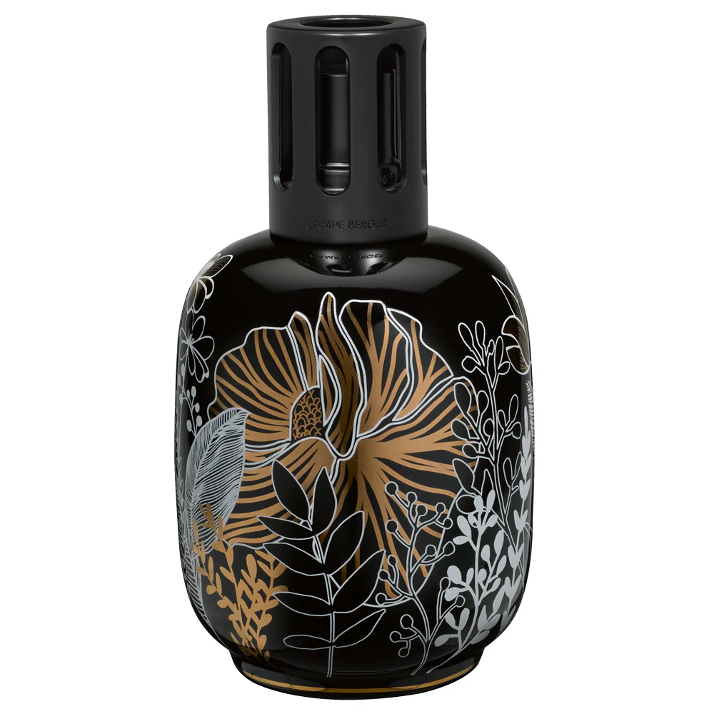 Lampe PORCELLANA VEGETALE Noir - Lampada Catalitica