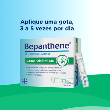 Bepanthene Gotas Oftálmicas Bepanthene      20 unidades 20 unidades